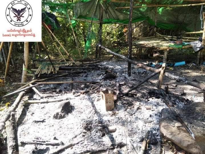 ယာယီစခန်း မီးရှို့ဖျက်ဆီးခံရပြီးနောက် တွေ့ရစဥ်၊ ဓာတ်ပုံ-ဗိုလ်လင်းယုန်