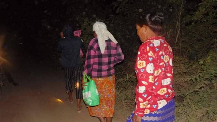 ထွက်ပြေးတိမ်းရှောင်လာရသော ပြည်သူများ၊ ဓာတ်ပုံ-YMB LPDF