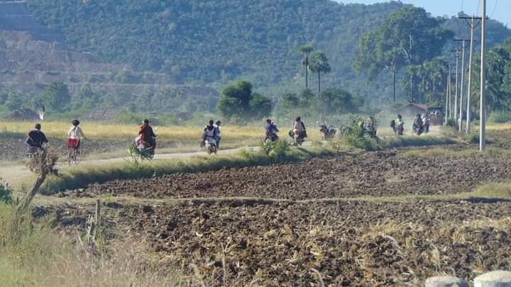 ထွက်ပြေးတိမ်းရှောင်နေရသော ပြည်သူများ၊ ဓာတ်ပုံ-RYG