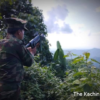 KIAတပ်သားတစ်ဦး တိုက်ပွဲအတွင်း ပစ်ခတ်နေစဥ်၊ ဓာတ်ပုံ - The Kachin Net