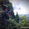 KIA တပ်သားတစ်ဦးအား ရှေ့တန်းတစ်နေရာ၌ တွေ့ရစဉ်၊ ဓာတ်ပုံ - The Kachin Net