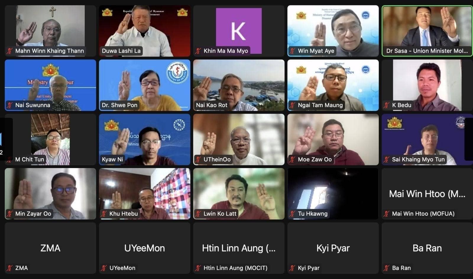 စစ်အုပ်စုချေမှုန်းနိုင်ရေးနှင့် စစ်ရေးအရှိန်မြှင့်တင်မှုကို မဟာမိတ်များနှင့်ပေါင်းပြီးလုပ်ရန်လိုဟုယာယီသမ္မတနှင့် ပြည်ထောင်စုဝန်ကြီးချုပ်ပြော