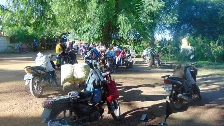 ထွက်ပြေးတိမ်းရှောင်နေရသော ပြည်သူများ၊ ဓာတ်ပုံ-RYG