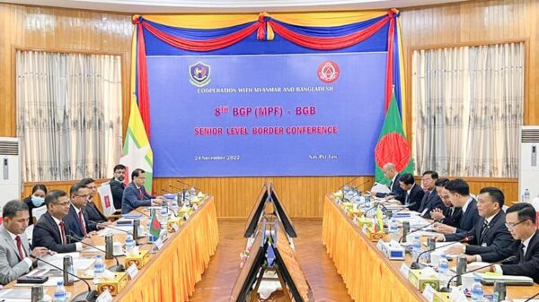 ဘင်္ဂလားဒေ့ရှ် နယ်ခြားစောင့်တပ်ထိပ်ပိုင်းခေါင်းဆောင် နေပြည်တော်ရောက်နေ