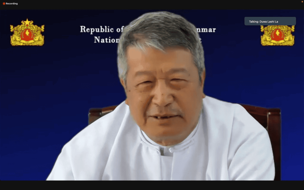 နိုင်ငံတကာနှင့် ပြည်တွင်းလူထု၏ အင်အားကိုချိတ်ဆက်ပြီး နွေဦးတော်လှန်ရေးအောင်ပွဲ ကြိုးပမ်းရန် ယာယီသမ္မတတိုက်တွန်း
