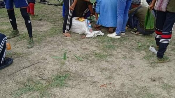 (ဇွန်လအတွင်းက ကံကြီးကုန်းရွာပျူများအား တိုက်ခိုက်ပြီး ထမင်းစားနေသော CRAရဲဘော်များ၊ ဓာတ်ပုံ-CRA)