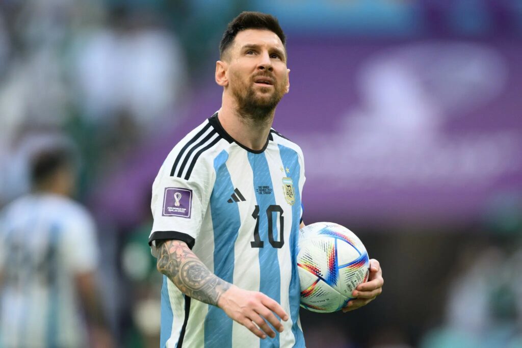 Lionel Messi of Argentina during a World Cup game. Adidas said it “objected strongly” to a Myanmar factory’s dismissal of workers who had asked managers for higher pay
