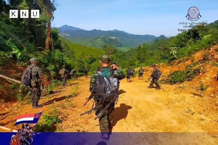 KNU တပ်မဟာ(၁)နယ်မြေကိုစစ်ကောင်စီတပ်စစ်ဆင်ရေးလုပ်ရန် အင်အား စုဖွဲ့ပြင်ဆင်နေ