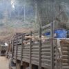 (ထားဝယ်-ထီးခီးလမ်းပိုင်းတွင် တိုက်ခိုက်ခံရ၍ ရှေ့ဆက်မသွားနိုင်ဘဲ ရပ်ထားရသော စစ်ကောင်စီတပ် ကားများ၊ ဓာတ်ပုံ - CJ)ပုံအဟောင်းကို အသုံးပြုထားပါသည်။)