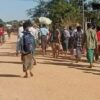(စစ်ကောင်စီတပ် မီးရှို့ဖျက်ဆီးမှုကြောင့် ထွက်ပြေးတိမ်းရှောင်နေရသော ပေါက်တောင်ပိုင်းဒေသခံများ၊ဓာတ်ပုံ - CJ)