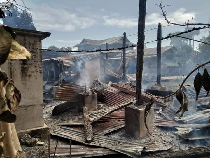 လက်ယက်ကုန်း၊ညောင်ကြီးကုန်း၊ အင်ပင်၊ ကုန်းတဲ ကျေးရွာများ မီးရှို့ခံရပြီးနောက် တွေ့ရစဥ်၊ ဓာတ်ပုံ-ဒီပဲယင်းမြို့နယ်စစ်ရှောင်ထောက်ပံ့ရေး