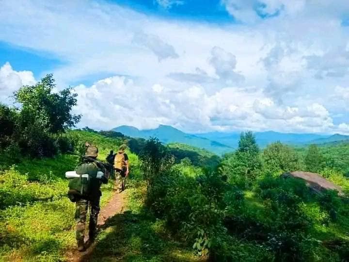 မိုးကုတ်ဗျူဟာ တပ်ရင်း၁ Wolves Of Mogok အဖွဲ့ဝင်များ စစ်ဆင်ရေးတစ်ခုတွင် တွေ့ရစဥ်၊ ဓာတ်ပုံ-Wolves Of Mogok