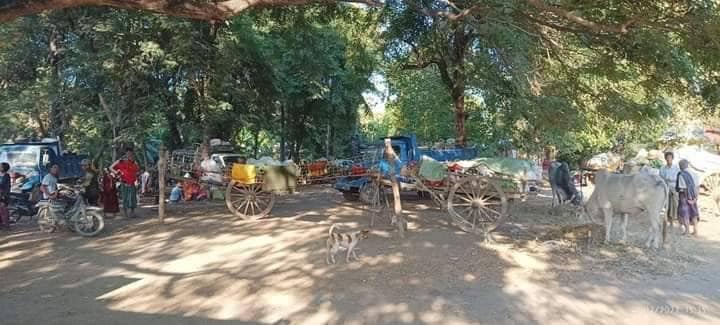 (ထွက်ပြေးတိမ်းရှောင်နေရသော ပြည်သူများ၊ ဓာတ်ပုံ-ဒီပဲယင်းမြို့နယ် ညီနောင်များအဖွဲ့)
