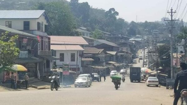 (ဖားကန့်မြို့လယ်တစ်​နေရာ ။ ။ဓါတ်ပုံ-KNG)