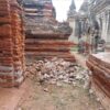 (တံတားဦး မြို့နယ်တွင်ဒီဇင်ဘာ ၁၅ ရက်က ပြင်းအား ရစ်ချ်တာစ​ကေး ၅ အဆငိ့ရှိ​မြေငလျှင်​ကြောင့် ​နေအိမ်နှင့်​ရှေး​ဟောင်း​စေတီ ပုထိုးအချို့ပျက်စီးခဲ့သည်။ ။ဓါတ်ပုံ-CJ)