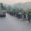 ပြီးခဲ့သည့်မတ်လအတွင်းက ကော့ကရိတ်နယ် တောနော်ရေတံခွန်အနီးတွင် ကုန်တင်ကားတစ်စီး မီးရှို့ခံထားရစဉ်၊ ဓာတ်ပုံ - CJ
