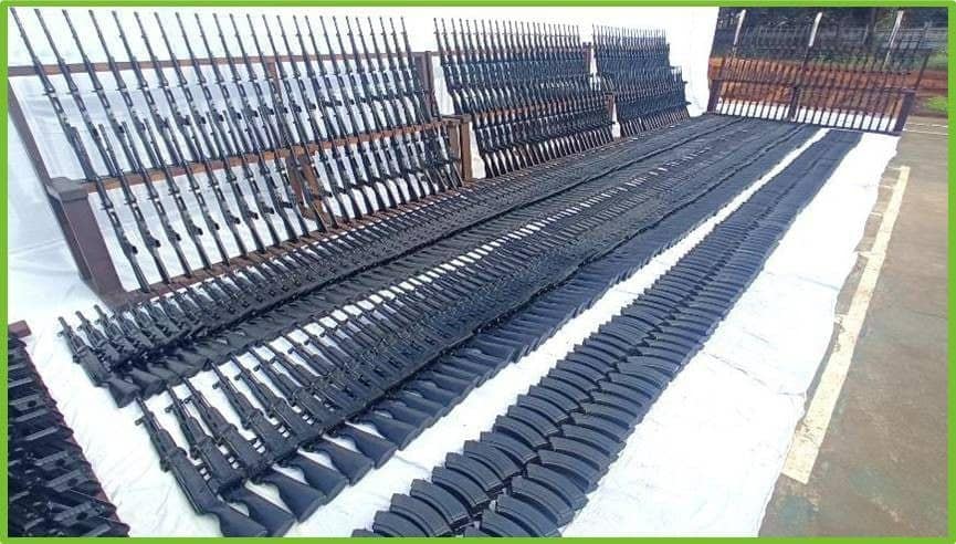 ဟိုပုံးမြို့နယ်အတွင်း လက်နက် အလက် ၅၀၀ နီးပါး ဖမ်းမိတယ်လို့စစ်ကောင်စီသတင်းထုတ်