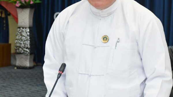 စစ်​ကောင်စီလူကယ်ပြန်ဒုဝန်ကြီး ဦးအောင်ထွန်းခိုင်။ ဓါတ်ပုံ-လူကယ်ပြန်