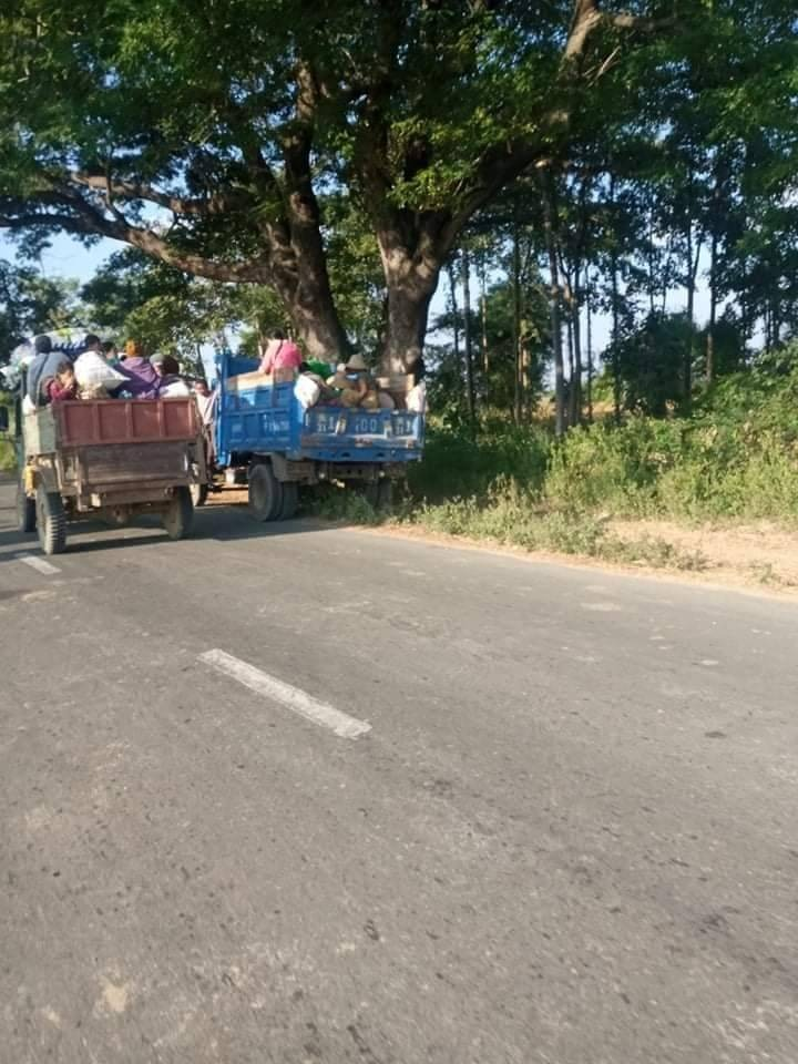 ထွက်ပြေးတိမ်းရှောင်နေရသည့် ဒီပဲယင်းနယ်ခံများ၊ ဓာတ်ပုံ- ဒီပဲယင်းမြို့နယ်ညီနောင်များ
