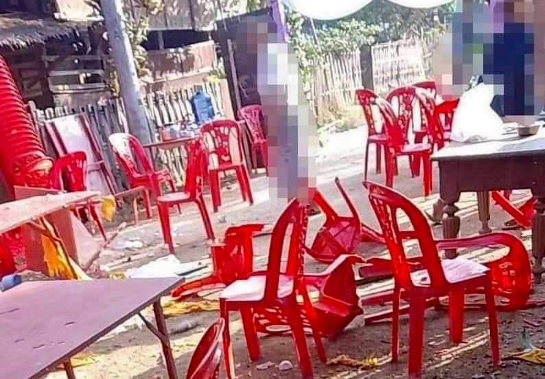 (ဝေဒီရွာမင်္ဂလာဆောင်ပေါက်ကွဲမှုဖြစ်ပြီးနောက် မြင်တွေ့ရစဥ်၊ ဓာတ်ပုံ - CJ)