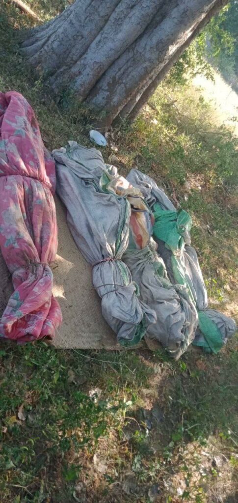 မီးရှို့ဖျက်ဆီးခံရပြီးနောက်တွေ့ရသည့် တောင်ရွာကျေးရွာ၊ ဓာတ်ပုံ-နွေဦးတော်လှန်ရေး-မြိုင်