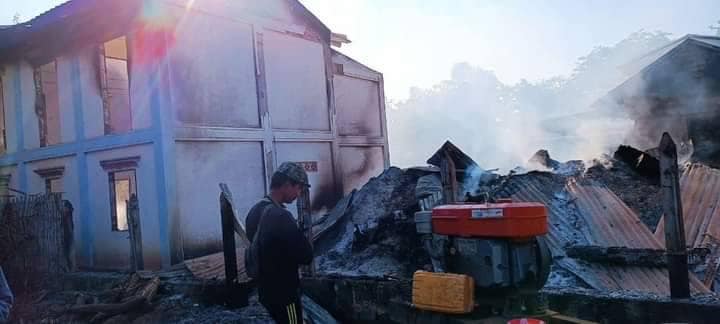 မီးရှိူ့ခံရ​သော ထန်းပင်ချောင်းနှင့် ရွာသာအေး ကျေးရွာတို့အား တွေ့ရစဥ်၊ဓာတ်ပုံ - CJ