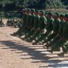 (ကိုးကန့်တပ်မတော်(MNDAA)မှ တပ်သားများအား တွေ့ရစဉ်)