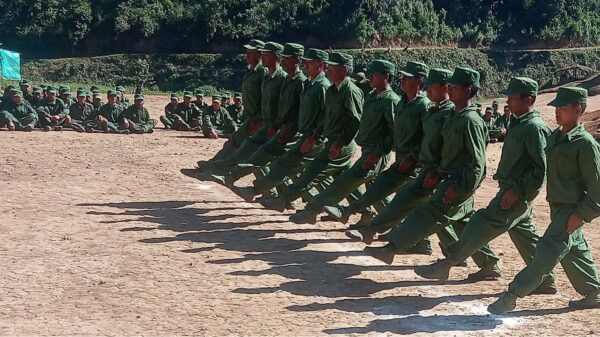 (ကိုးကန့်တပ်မတော်(MNDAA)မှ တပ်သားများအား တွေ့ရစဉ်)