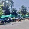 (ဆိုင်ကယ်စီးနင်းခွင့်ကို စစ်ကောင်စီက ပိတ်ပင်လိုက်သောကြောင့် ခရမ်းမြို့နယ်တွင် ဘေးတွဲဆိုင်ကယ်များသာ အသုံးပြုလာရသည်။ ဓာတ်ပုံ - CJ)