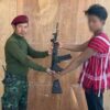(ယနေ့ နံနက်ပိုင်းက အလင်းဝင်လာသည့် စစ်ကောင်စီတပ်သား၊ ဓာတ်ပုံ - ကန္တရဝတီ)
