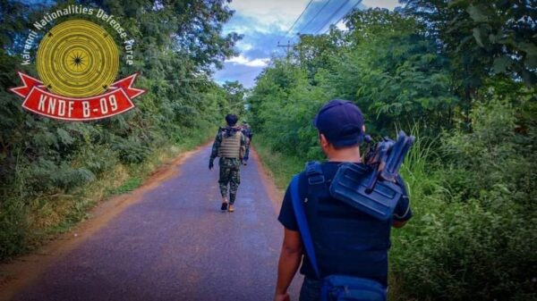 (တိုက်ပွဲအတွင်း ကရင်နီအမျိုးသားများကာကွယ်ရေးတပ်(KNDF)တပ်ရင်း - ၉မှ ရဲဘော်များအား တွေ့ရစဥ်၊ ဓာတ်ပုံ - KNDF)
