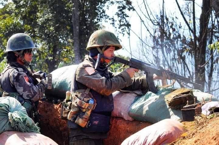 KIA တပ်ဖွဲ့ဝင်များကိုရှေ့တန်းတစ်နေရာတွင်တွေ့ရစဥ်။
ဓါတ်ပုံ-KIA