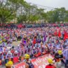 နွေဦးတော်လှန်ရေးအစောပိုင်းကာလ စစ်အာဏာရှင်ဆန့်ကျင်ရေးသပိတ်ဆင်နွှဲနေတဲ့ မန္တလေးကျန်မားရေးမိသားစု သပိတ်အင်အားစုတွေကိုတွေ့ရစဉ်