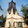 မီးရှို့ဖျက်ဆီးခံရသော ခရစ်ယာန်ဘုရားရှိခိုးကျောင်းနှင့် ဘုန်းတော်ကြီးကျောင်းအဆောက်အအုံများအား တွေ့ရစဉ်၊ ဓာတ်ပုံ-People's Defense Comrade