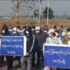 (အရပ်ဝတ်ဖြင့် စစ်ကောင်စီတပ်သားများ ဆန္ဒပြနေစဥ်၊ ဓာတ်ပုံ - CJ)