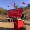 (မြန်မာနိုင်ငံလုံးဆိုင်ရာ ကျောင်းသားများ ဒီမိုကရက်တစ် တပ်ဦး (ကျောင်းသားတပ်မတော်)- ချင်းတွင်းဒေသ၊​ အခြေခံစစ်ပညာသင်တန်း အပတ်စဉ်-၁ သင်တန်းဆင်းပွဲပြုလုပ်နေစဉ်၊ ဓာတ်ပုံ - ABSDF)