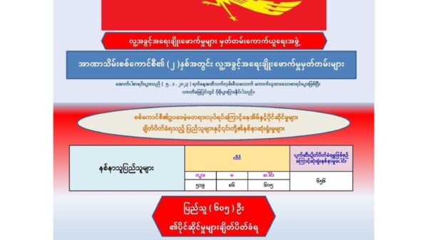 စစ်ကောင်စီတပ် အကြောင်းမဲ့သတ်ဖြတ်ခဲ့သူ ၃,၃၀၀ ကျော်ရှိပြီး NLDပါတီဝင် ၈၀ကျော်ပါဝင်