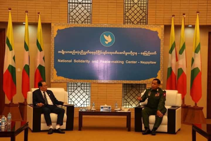(အာဏာသိမ်းစစ်ကောင်စီနှင့် တွေ့ဆုံဆွေးနွေးသော အဖွဲ့အစည်းများအား တွေ့ရစဉ်)
