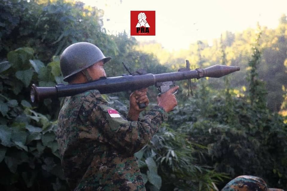 (PRA(မကွေး)တပ်ဖွဲ့ဝင်တစ်ဦး ။ဓါတ်ပုံ-PRA-မကွေး)