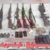 (PDFများသိမ်းဆည်းရရှိခဲ့သောကားနှင့်လက်နက်ခဲယမ်းများ။ ။ဓါတ်ပုံ-ပခုက္ကူPDF)