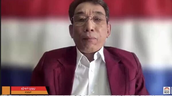 KNPP ဥက္ကဋ္ဌ ခူဦးရယ် ပြောကြားနေစဉ်