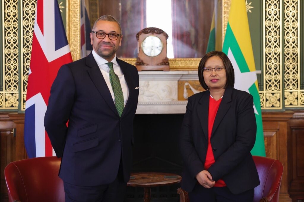 NUG နဲ့ ဗြိတိန် အစိုးရ တို့ နိုင်ငံခြားရေးဝန်ကြီး အဆင့်တွေ့ဆုံဆွေးနွေး