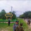 အရာတော်မြို့အဝင်၌ တွေ့ရသည့် စစ်ကောင်စီတပ်နှင့် ရဲတပ်ဖွဲ့ဝင်များ၊ ဓာတ်ပုံ-Cj