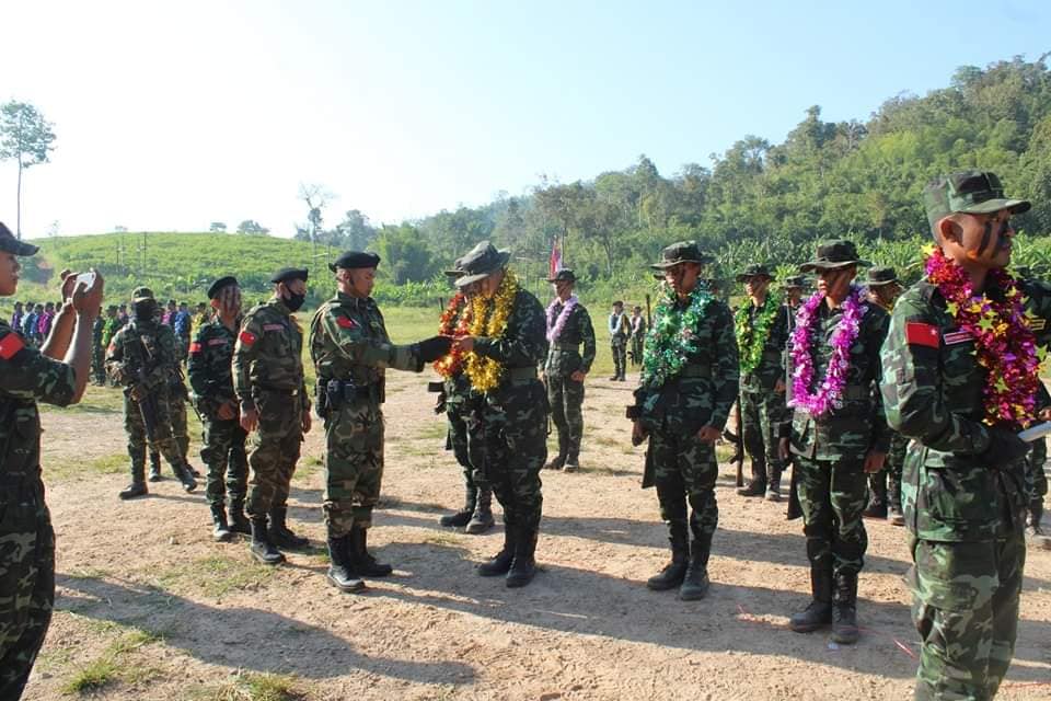 (တောင်ပိုင်းစစ်ဒေသကွပ်ကဲရေး၊အထူးစစ်ဆင်ရေးသင်တန်း (အပတ်စဥ် - ၄) သင်တန်းဆင်းပွဲပြုလုပ်စဥ်။NUG-MOHAAI)