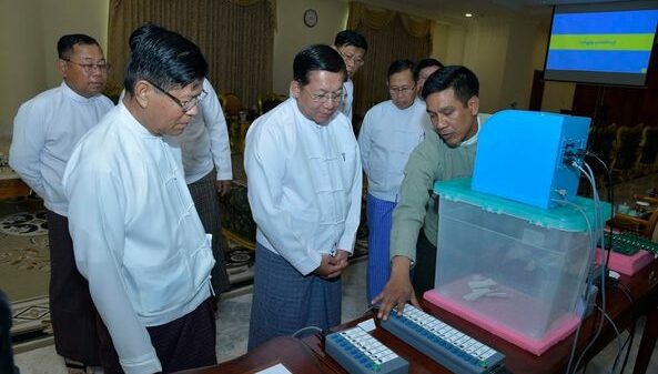 မဲပုံးတွေနေရာမှာ မဲပေးစက်တွေနဲ့အစားထိုးဖို့ စစ်ကောင်စီ စီစဉ်နေ