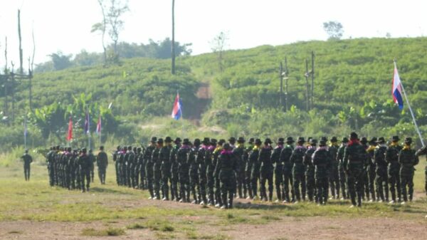 (တောင်ပိုင်းစစ်ဒေသကွပ်ကဲရေး၊အထူးစစ်ဆင်ရေးသင်တန်း (အပတ်စဥ် - ၄) သင်တန်းဆင်းပွဲပြုလုပ်စဥ်။NUG-MOHAAI)