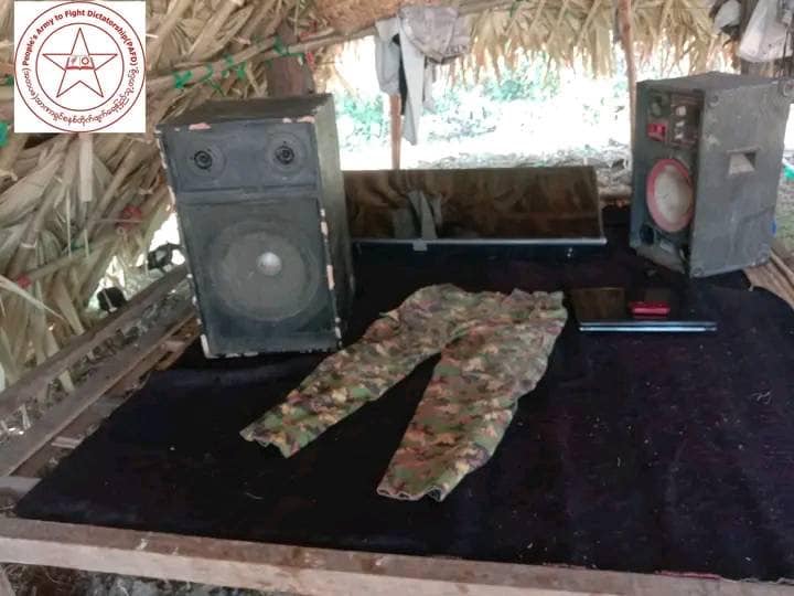သိမ်းဆည်းခဲ့သော ပစ္စည်းအချို့အား တွေ့ရစဉ်၊ ဓာတ်ပုံ-PAFD