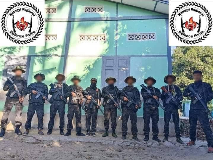 Natogyi Regional Defence Forceမှ ရဲဘော် များအား တွေ့ရစဉ်၊ ဓာတ်ပုံ-NRDF