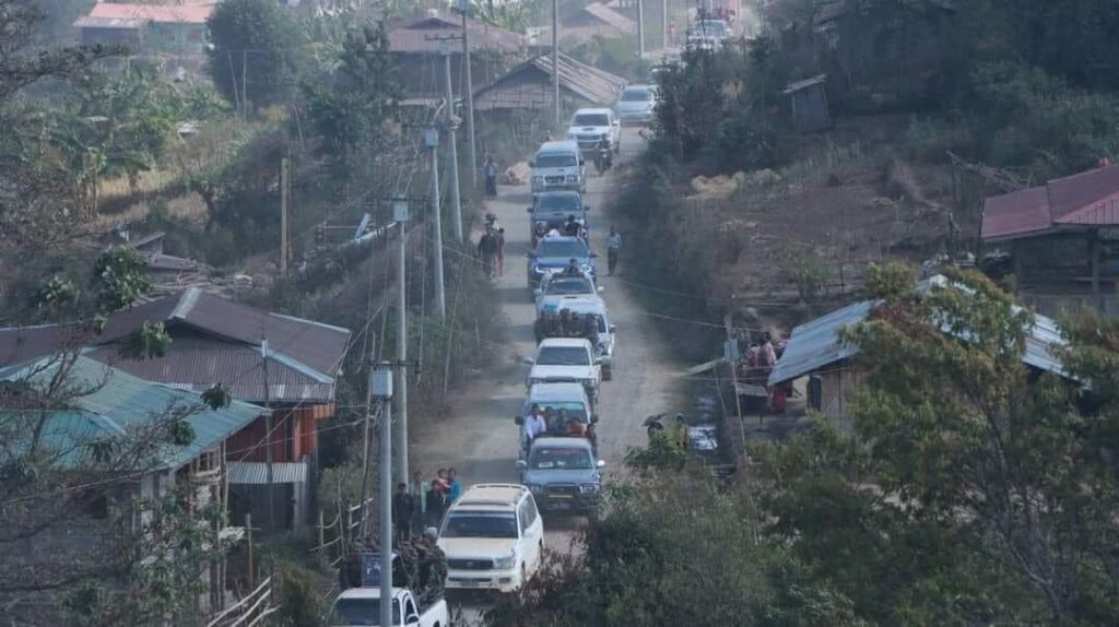 TNLA ဒုစစ်ဦးစီးချုပ်၏ ဈာပနအခမ်းအနားပြုလုပ်နေစဉ်၊ ဓာတ်ပုံ - TNLA