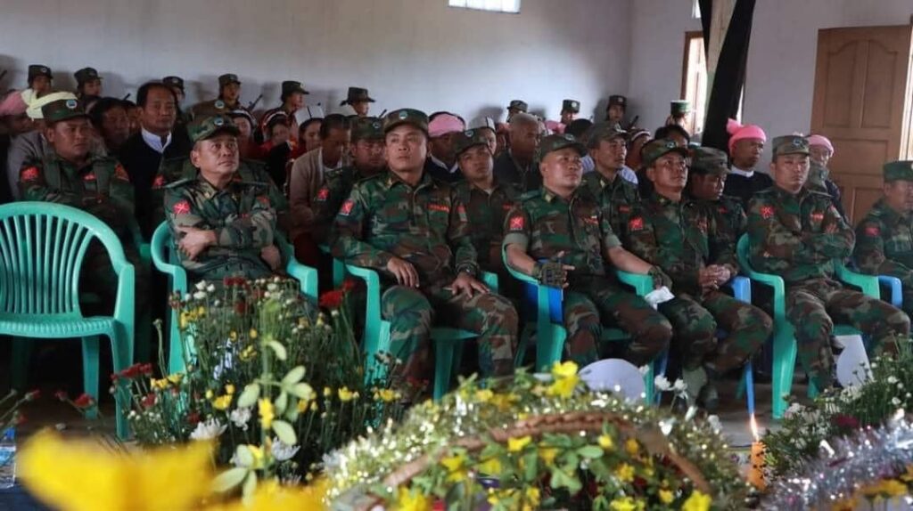 TNLA ဒုစစ်ဦးစီးချုပ်၏ ဈာပနအခမ်းအနားပြုလုပ်နေစဉ်၊ ဓာတ်ပုံ - TNLA